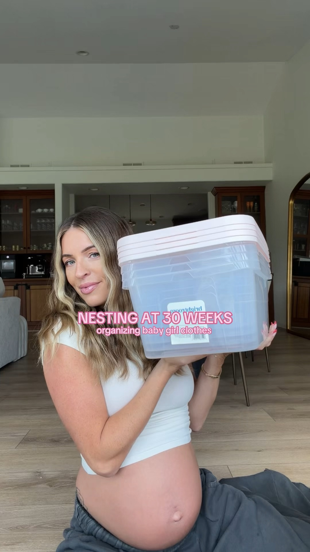 Organizing baby girl clothes! 🔗 label maker and bins

#LTKBaby #LTKBump #LTKmomlife