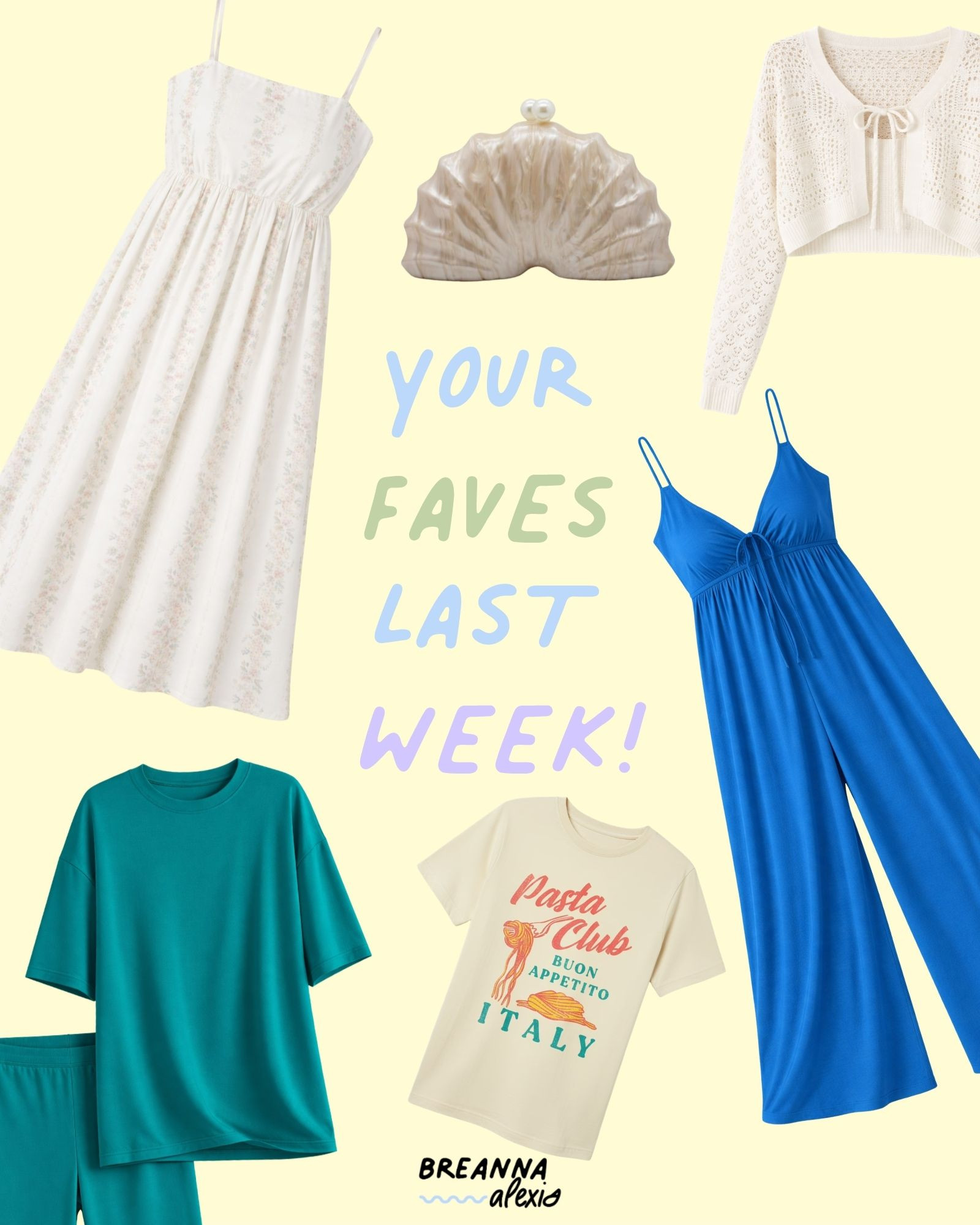 Weekly best sellers are in! Loving this Walmart maxi dress and Amazon seashell clutch. This shrug cardigan and Amazon jumpsuit are perfect for spring and summer. You guys were also loving this Amazon set and Walmart graphic tee for everyday wear. 

 #LTKootd #LTKmomlife #LTKSeasonal