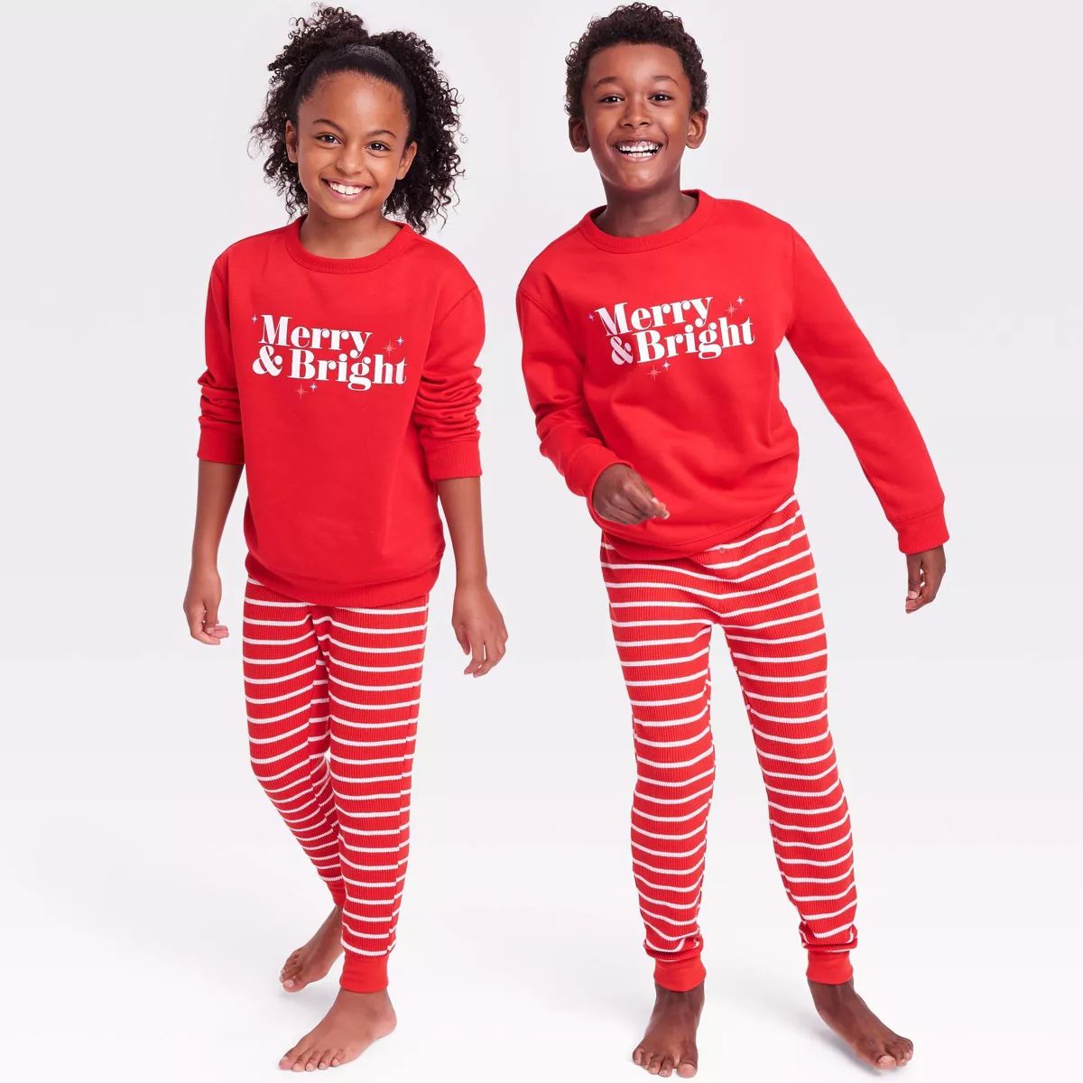 Kids' Merry & Bright Matching Family Sweatshirt - Wondershop™ Red | Target