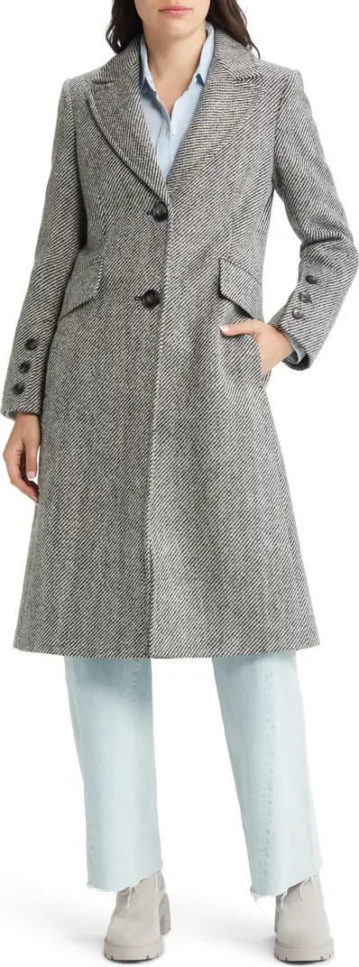 Stripe CoatSAM EDELMAN | Nordstrom