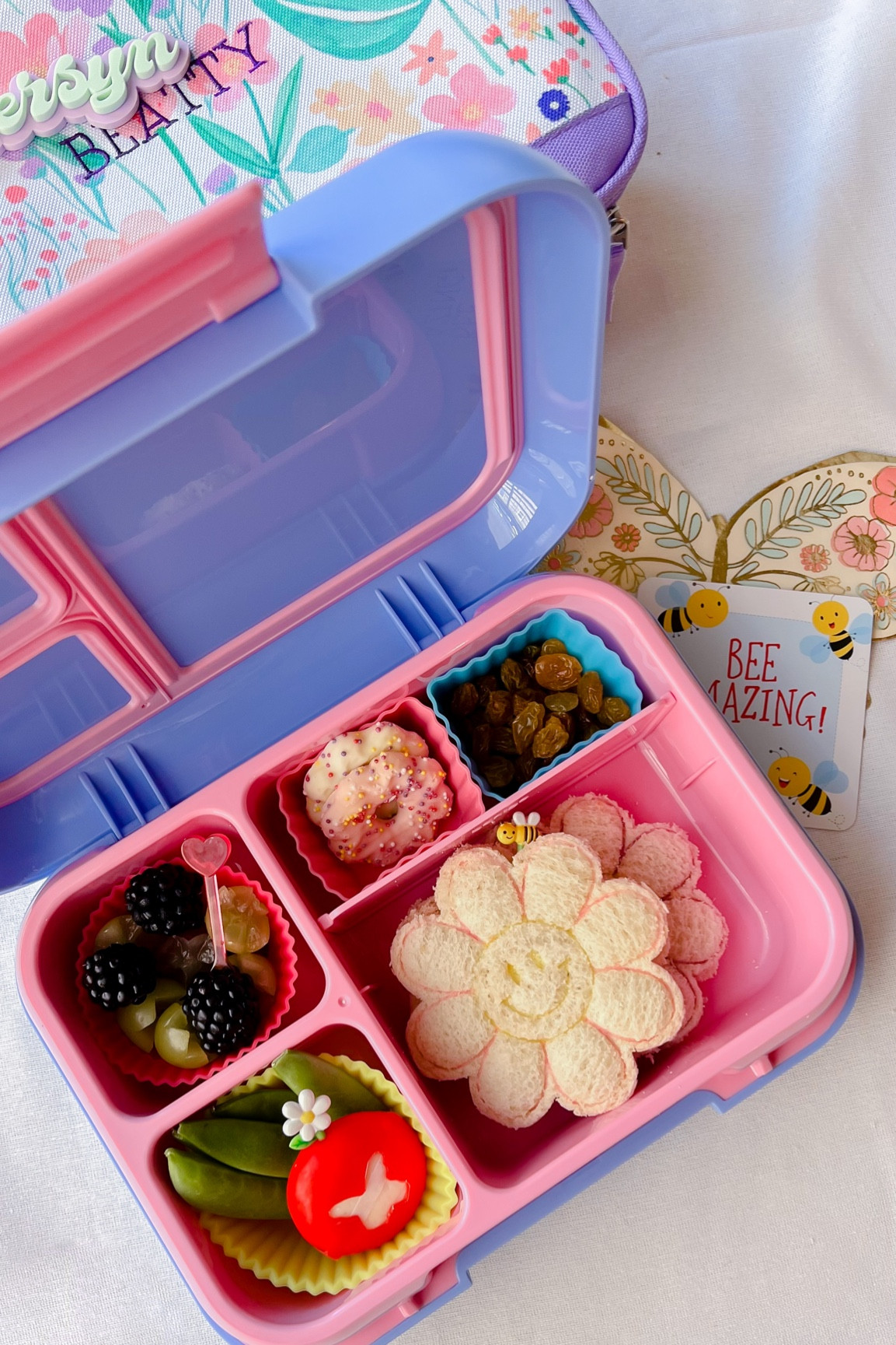 I’m loving there stamp cutters for my 1st graders bento box school lunches 