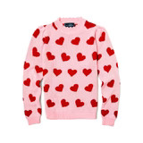 Pink Heart Scalloped Sweater | Kiel James Patrick