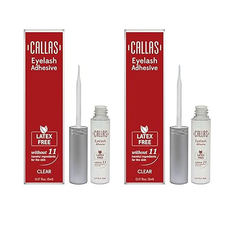 Eyelash Adhesive Clear (Latex Free) 2 sets | Amazon (US)