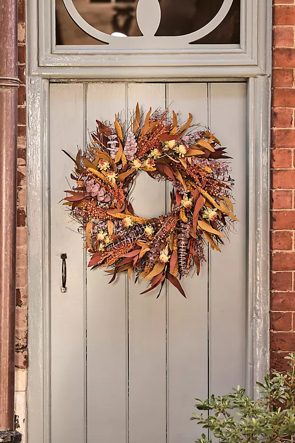 Dried Saffron Nectar Wreath | Anthropologie (US)