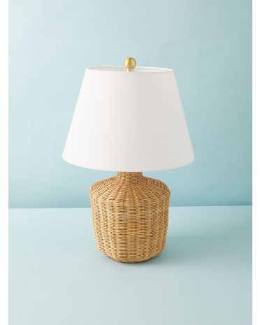 22in Saolia Rattan Table Lamp | HomeGoods