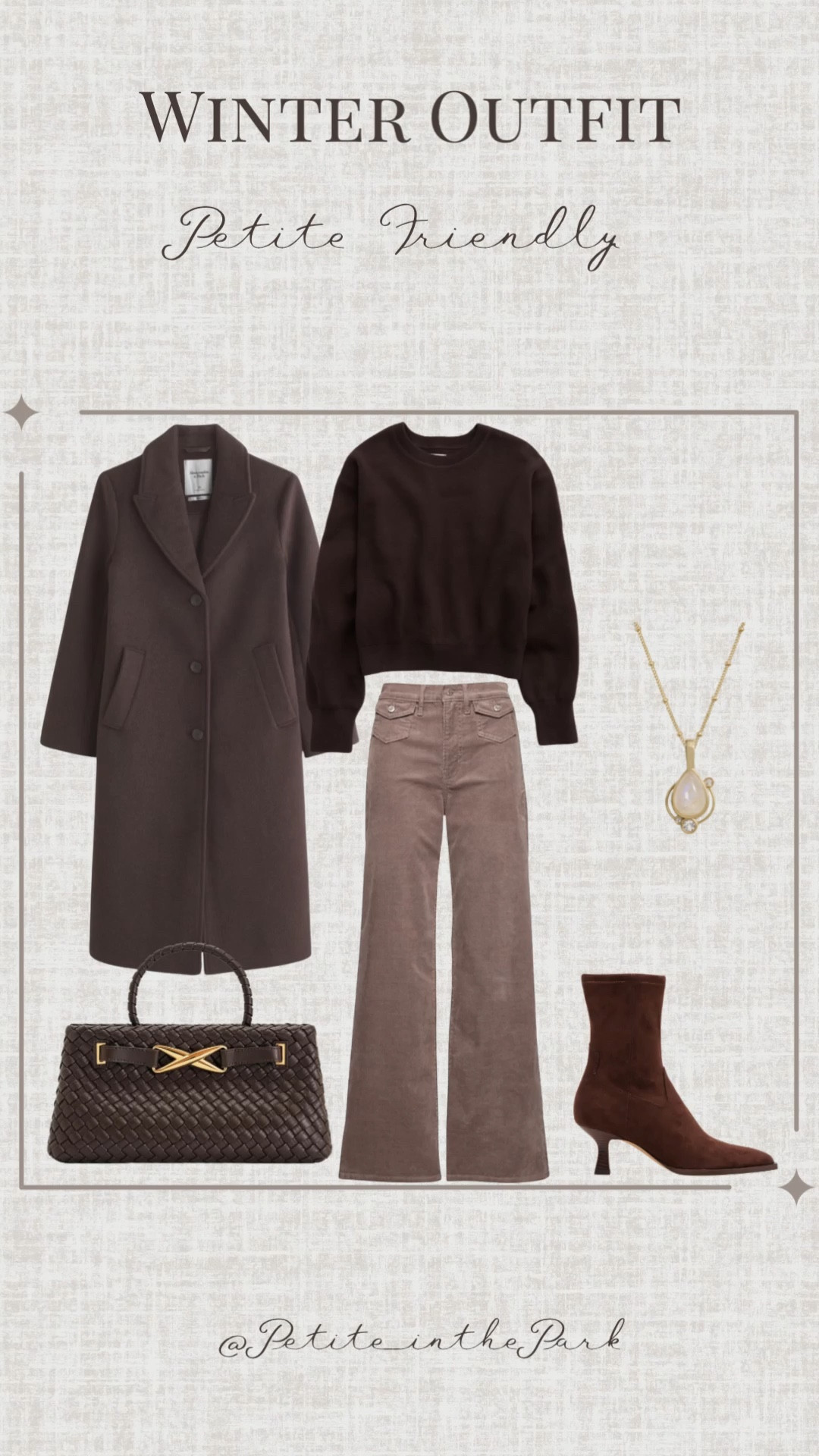 Winter petite outfit  

Winter outfit, winter trends, casual winter outfit, petite winter outfit, winter fashion, winter style, petite style, petite winter style, casual petite outfit, minimal outfit, minimal winter outfit, long coat, brown coat, petite coat, brown sweater, brown top , high waisted pants , petite pants , boots, brown boots, suede boots, shoulder bag, leather bag, brown bag, brown purse, gold earrings, gold hoop earrings, gold necklace, minimal jewelry  #casualoutfit #petiteoutifts #winteroutfits #winteroutfits2025 #wintertrends 



#LTKSaleAlert #LTKPetite #LTKSeasonal