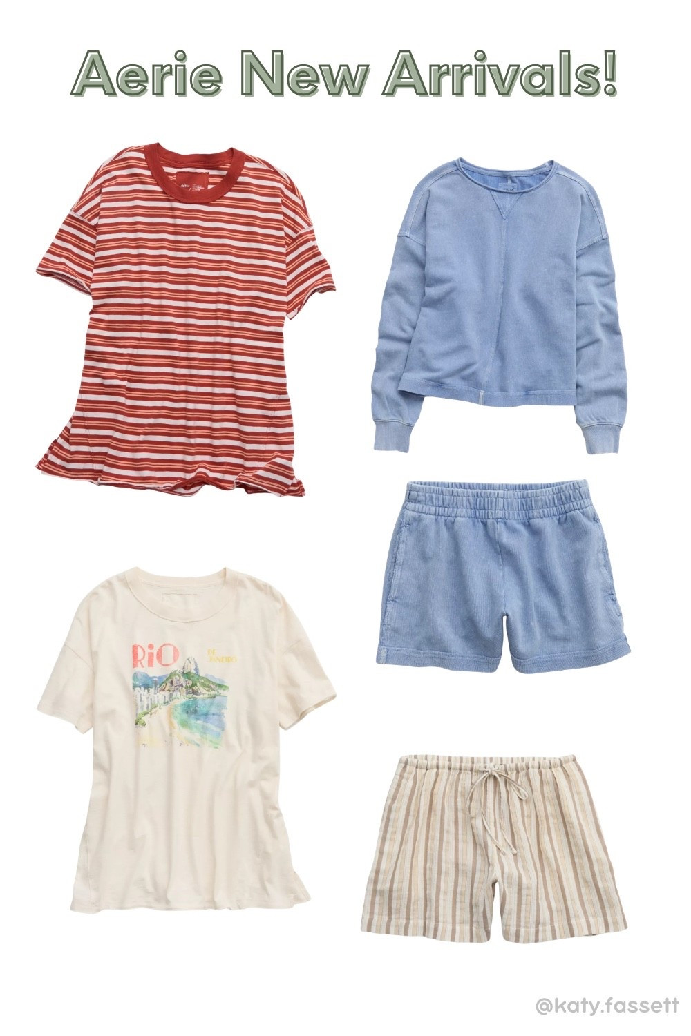 Some of the aerie new arrivals that I’m eyeing!! That matching set is so so cute!! 