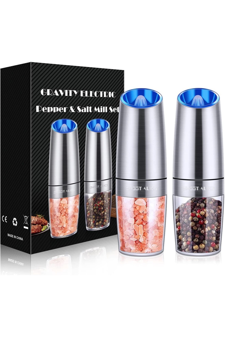These are bomb! Battery powered and built in grinder if you wanted to use sea salt or peppercorns rather than original table salt & ground pepper. Crowd fave! 

#LTKGiftGuide #LTKfamily