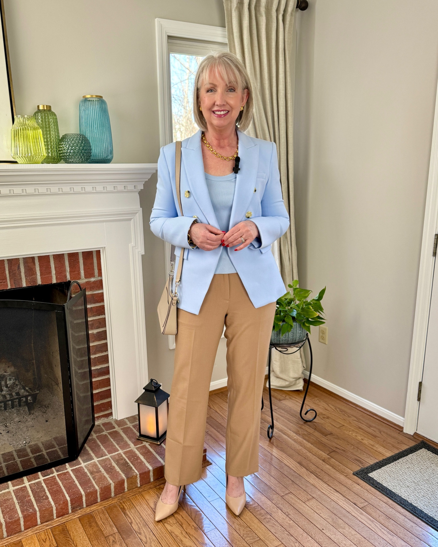 Always get a tank or tee in the same color as any completer piece you purchase. It’s such a great way to wear your favorite jacket or cardi. Everything here is TTS  @veronicabeard 

#LTKmidsize #LTKover40 #LTKstyletip