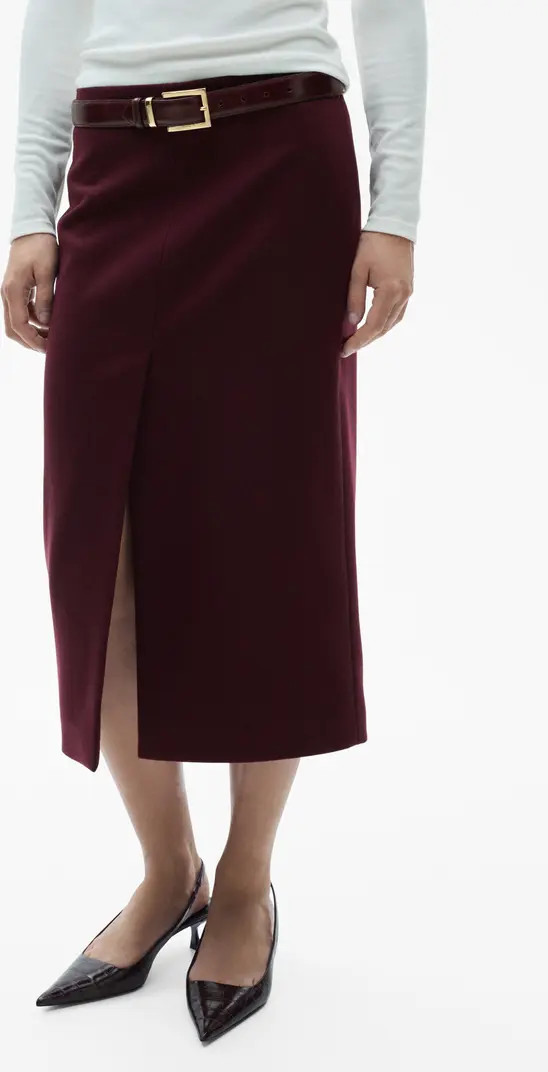 MANGO Wool Blend Pencil Skirt | Nordstrom | Nordstrom