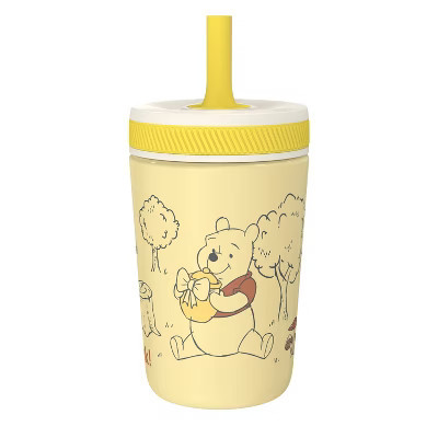 Zak Designs 12oz Winnie The Pooh Stainless Steel Vacuum Kelso Tumbler Yellow | Target