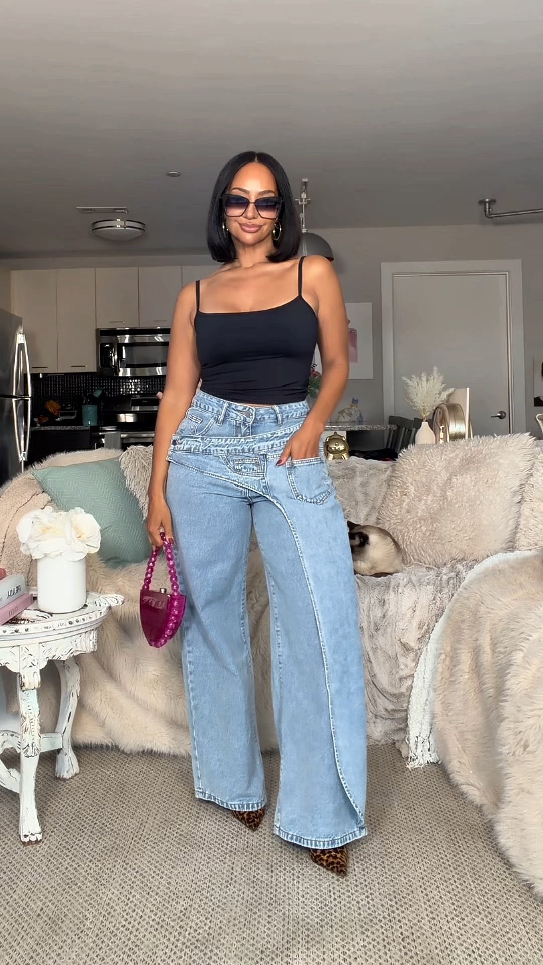 Easy jeans and a tank top outfit 🖤 

WHERE TO WEAR IT: Date, girls night, dinner, drinks, concert 
STRETCH: No in jeans yes in top 
TRUE TO SIZE: Yes
OVERALL FIT: Loose jeans tight top 
PETITE FRIENDLY: Yes

Sizing ⬇️
5’3 
Bust: 32DD
Waist: 27”
Hips: 42”
Wearing Size M in jeans and in top

Make sure you download the ✨FREE✨ LTK app and follow me @heyrissyrozay for all my style and beauty finds 🫶🏽

over 40 outfit ideas
petite curvy outfits

#LTKOver40 #LTKPetite #LTKootd