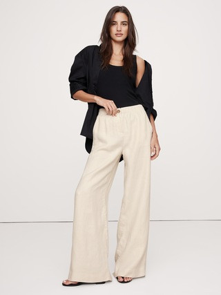 Linen Pull-On Pant | Banana Republic | Banana Republic (US)