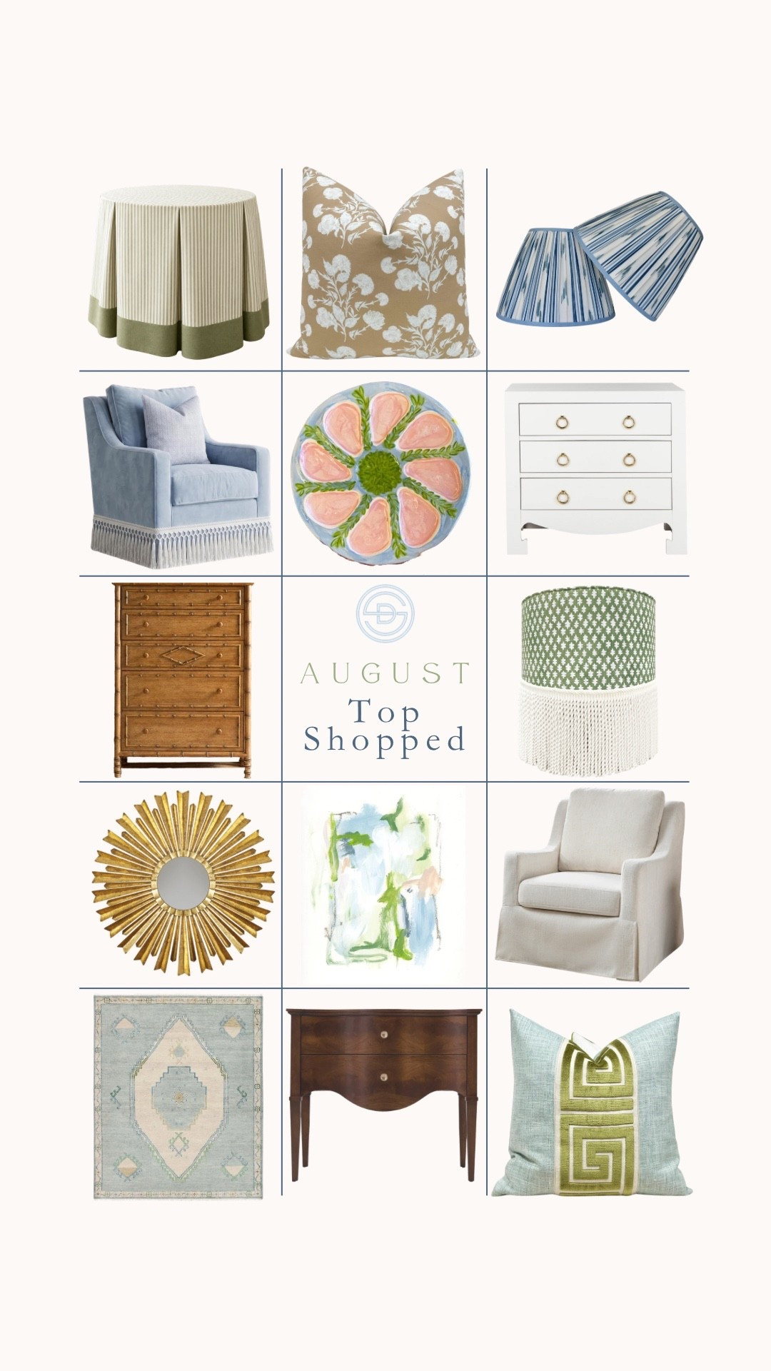August top shopped home decor finds! So many great and classic home decor and furniture favorites! Perfect for a classic grandmillennial home! Some are even on sale right now for labor day! 

home decor on sale | classic home | Grandmillennial home | preppy home | affordable home decor

#LTKHome #LTKSaleAlert