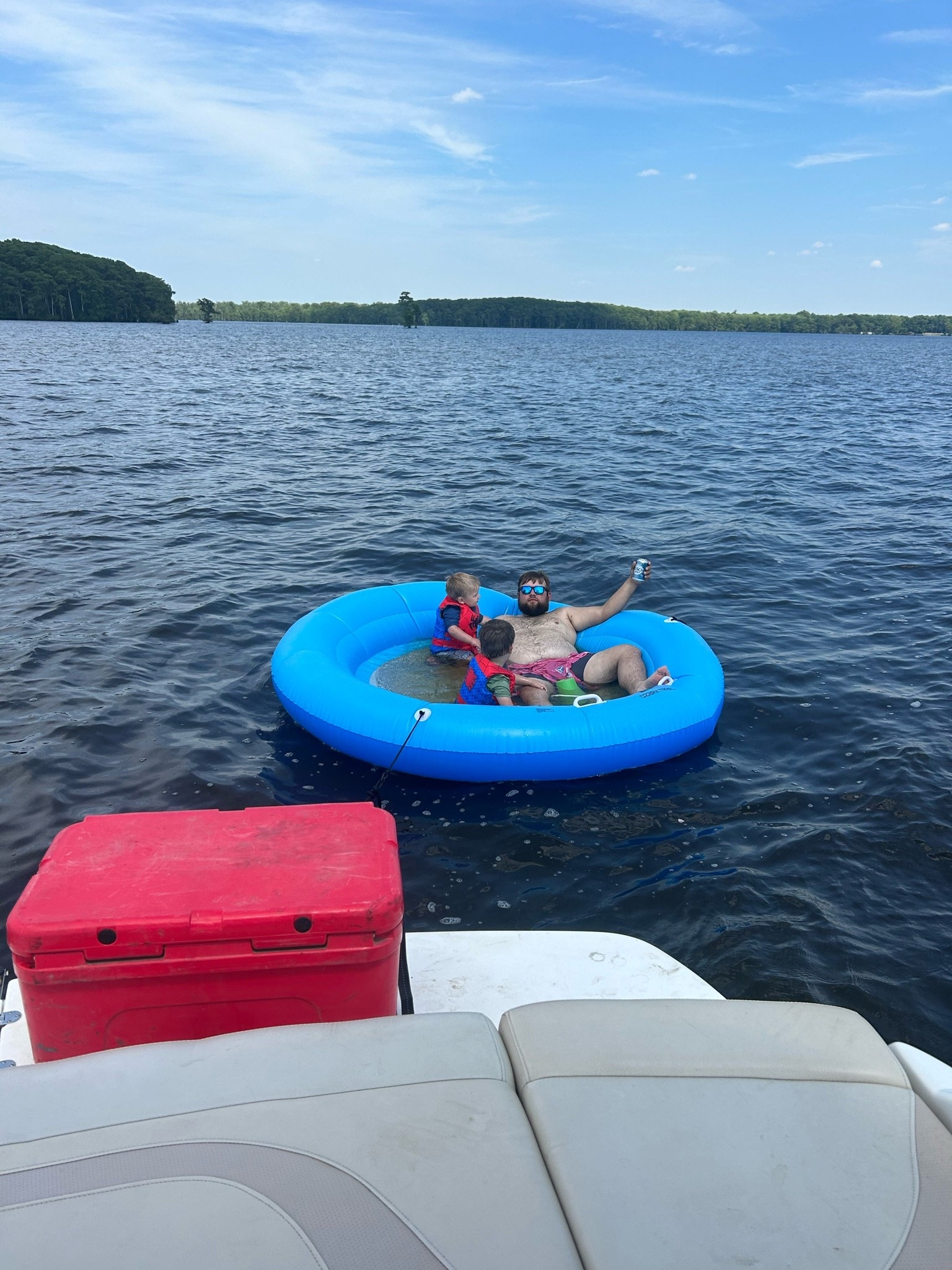This float was a game changer to our river days!! Holding on to toddlers while trying to swim was a workout!! This ozark float changed the game and made our river days more fun!! The kids are able to play in the water and we don’t have to hold them the entire time!! We could not recommend this float enough! We got ours from Walmart and it is the best purchase we made to make our lives and toddlers lives easier in the water!!

#LTKKids #LTKdayinmylife #LTKMens
