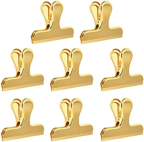Amazon.com: Set of 8 Heavy Duty Stainless Steel Bag Clips, SourceTon 3 x 2.4 Inch Durable Paper S... | Amazon (US)
