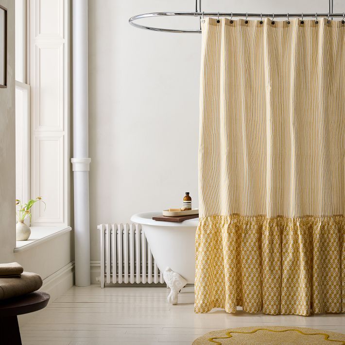 RHODE Thistle Shower Curtain | West Elm (US)
