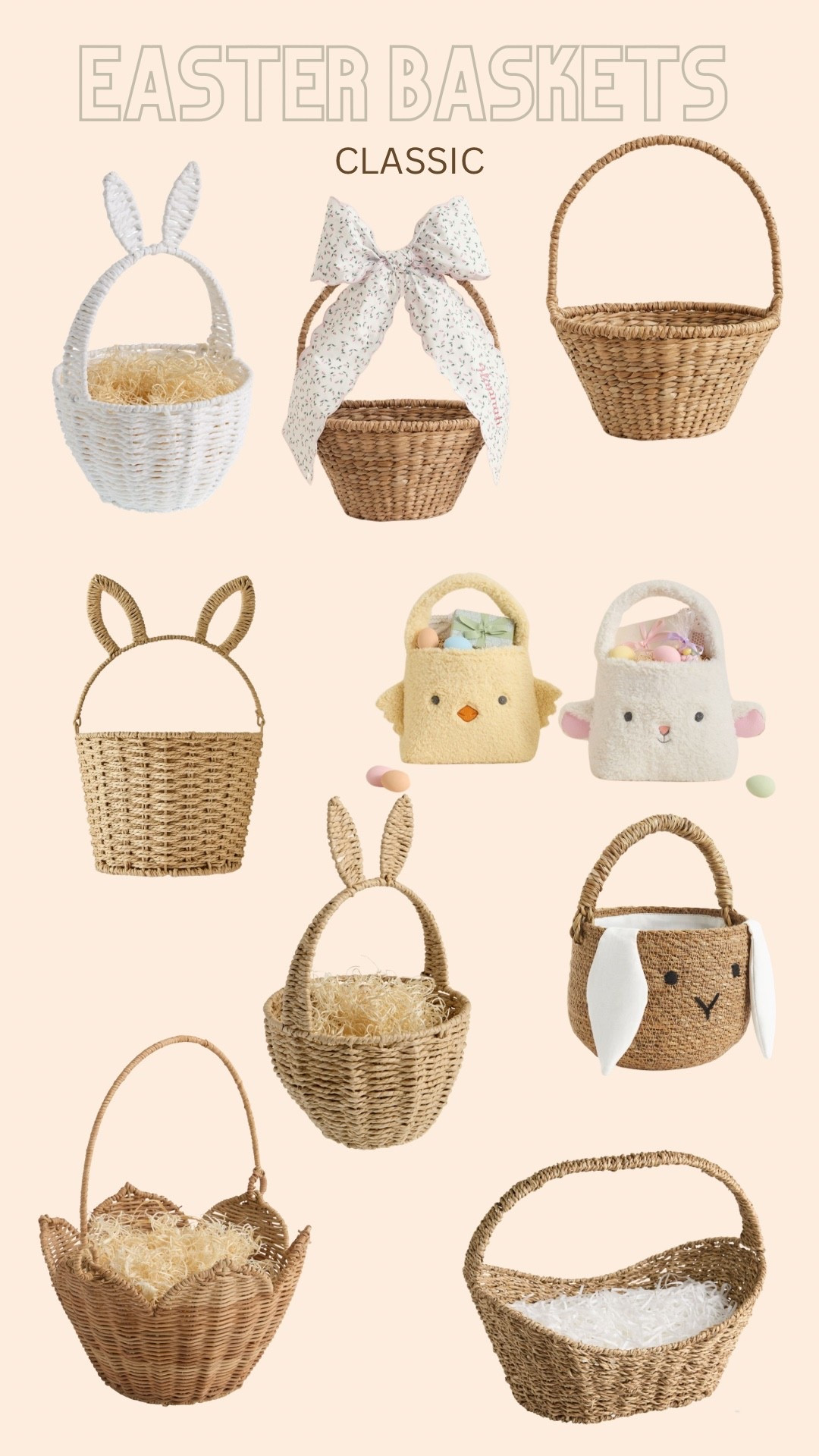 Classic Easter baskets to use every year for your little ones! Toddlers, baby, little kids

#LTKKids #LTKSeasonal #LTKBaby