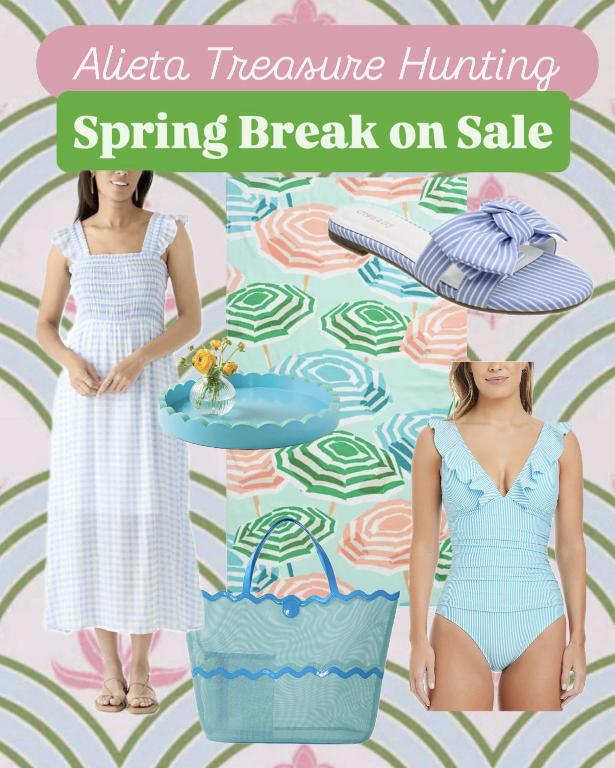 Need a cutie beach bag, flattering swimsuit, or colorful beach towel for spring break? AND want it on sale? I’ve got you covered! I’ve rounded up all the pretty sandals and coverups to help you look and feel like a golden goddess for spring break, even if it’s too cold to lay out. ☀️ 



#LTKTravel #LTKSpringSale #LTKootd