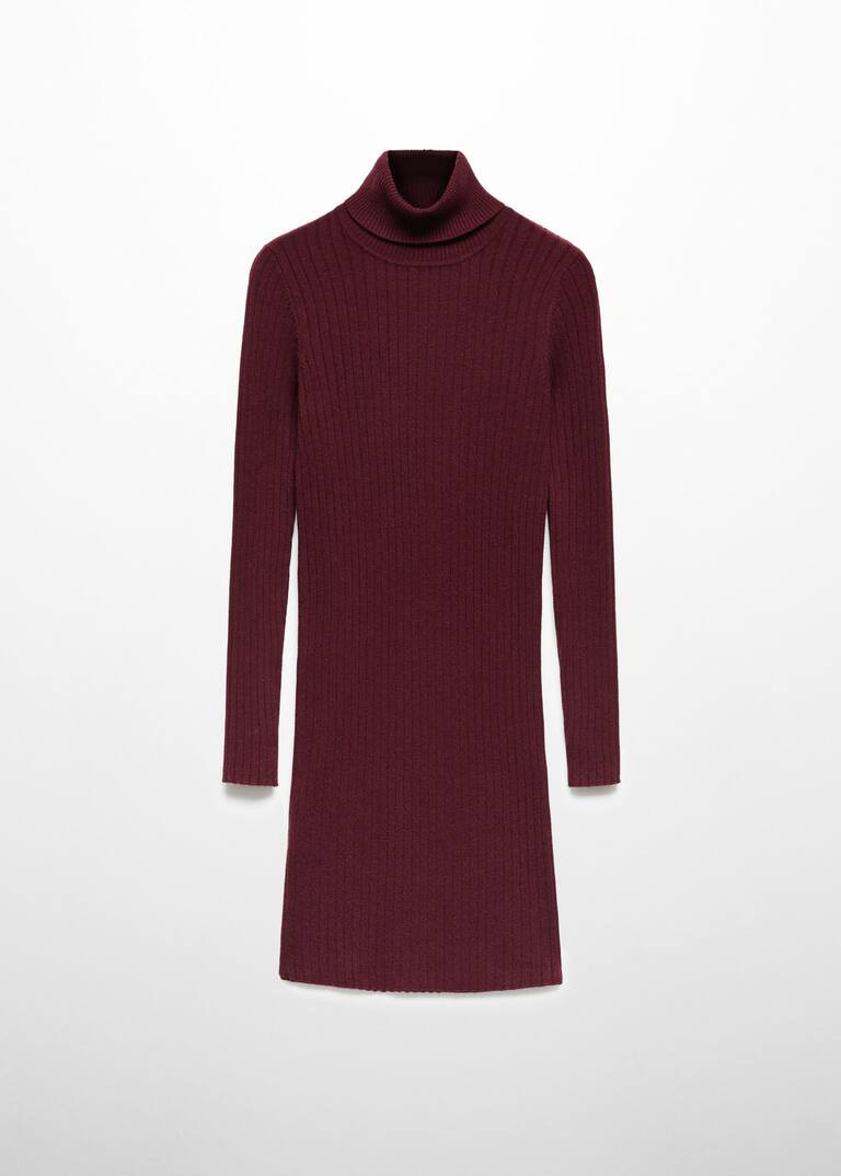 Fitted turtleneck dress -  Women | Mango United Kingdom | MANGO (UK)