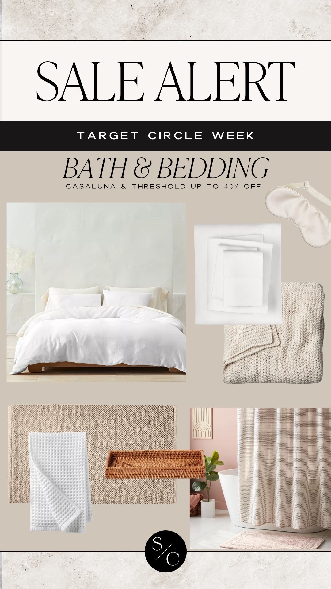 Target Circle Week 🎯 Bath & Bedding Sale!

Casaluna sale, neutral bedding, target bedding sale, target bath sale, bathroom refresh, bedroom refresh, home decor inspo, neutral home, primary bedroom



#LTKHome #LTKSaleAlert