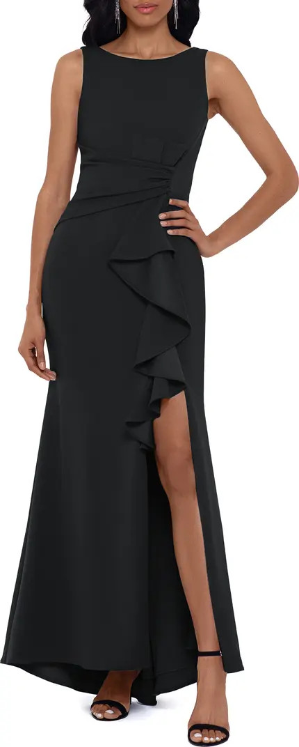 Ruffle Bow Trumpet Gown | Nordstrom