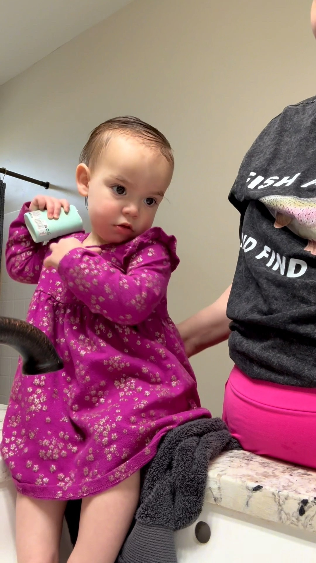 Having a 3rd girl after 8 years came with a lot of new lessons. Got her used to shoes before she could crawl. Gave her ergonomic spoons before she had solids. Instilled a stronger sense of hygiene. The biggest lesson from that though was that no matter how advanced/behind/on track your baby is…the products you use matter more than we realize. She may want to brush after every meal, but we still spray for bacteria she misses. She wants to do deodorant like her momma, but she has her own baby balm from Attitude that is non toxic. You can have all the right habits but totally toxic products and it makes a difference now more than ever. 

#LTKgrwm #LTKselfcare #LTKmomlife