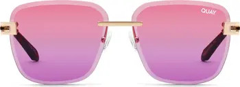 x Saweetie No Cap 52mm Polarized Square Sunglasses | Nordstrom