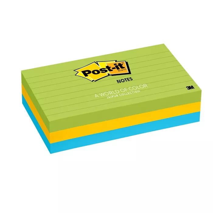 Post-it Notes 3pk 3" x 5" 100 Sheets/Pad - Jaipur Collection | Target