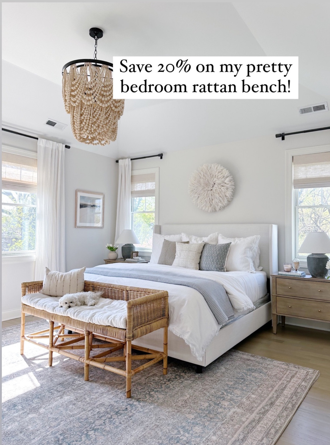 Save 20% on my pretty bedroom bench! Also my nightstands are $250 off!!

#homedecor #bedroomdecor #serenaandlily

#LTKSeasonal #LTKsalealert #LTKhome