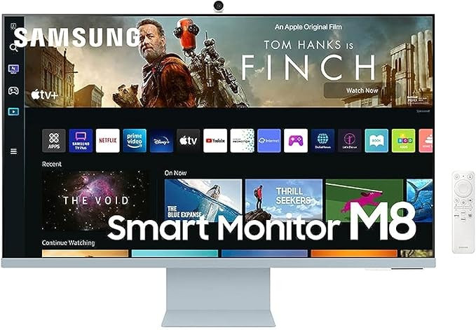 SAMSUNG M8 Series 32-Inch 4K UHD Smart Monitor & Streaming TV with Slim-fit Webcam for PC-Less Ex... | Amazon (US)