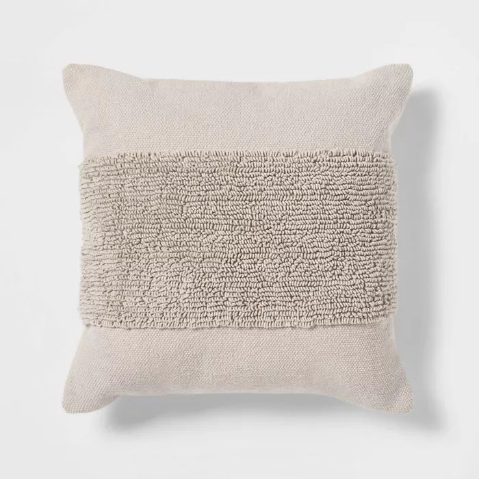 Tufted Modern Pattern Square Throw Pillow - Project 62™ | Target