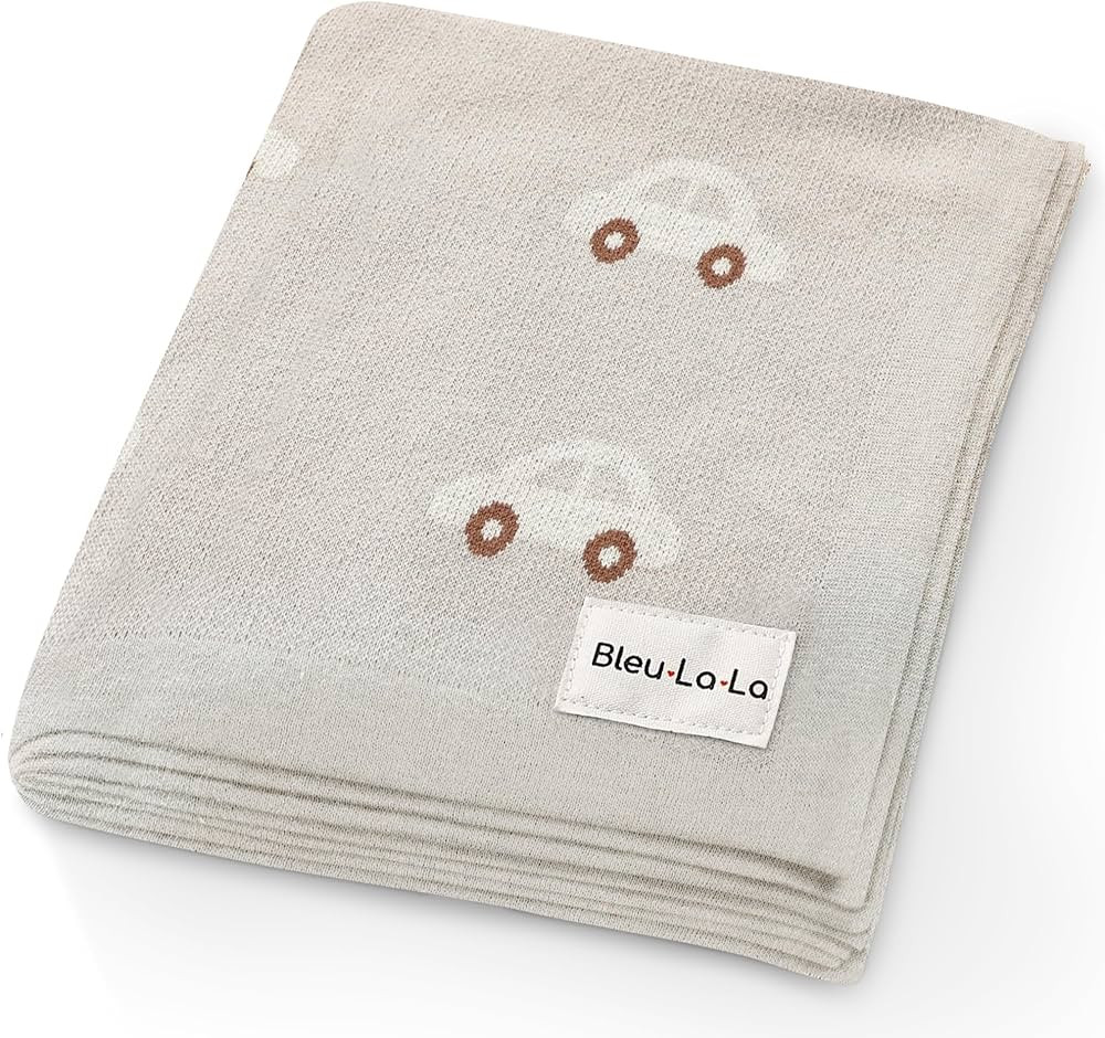 Bleu La La Baby Receiving Blanket for Boys 100% Cotton Buttery Soft Cozy Receiving Swaddle Crib S... | Amazon (US)