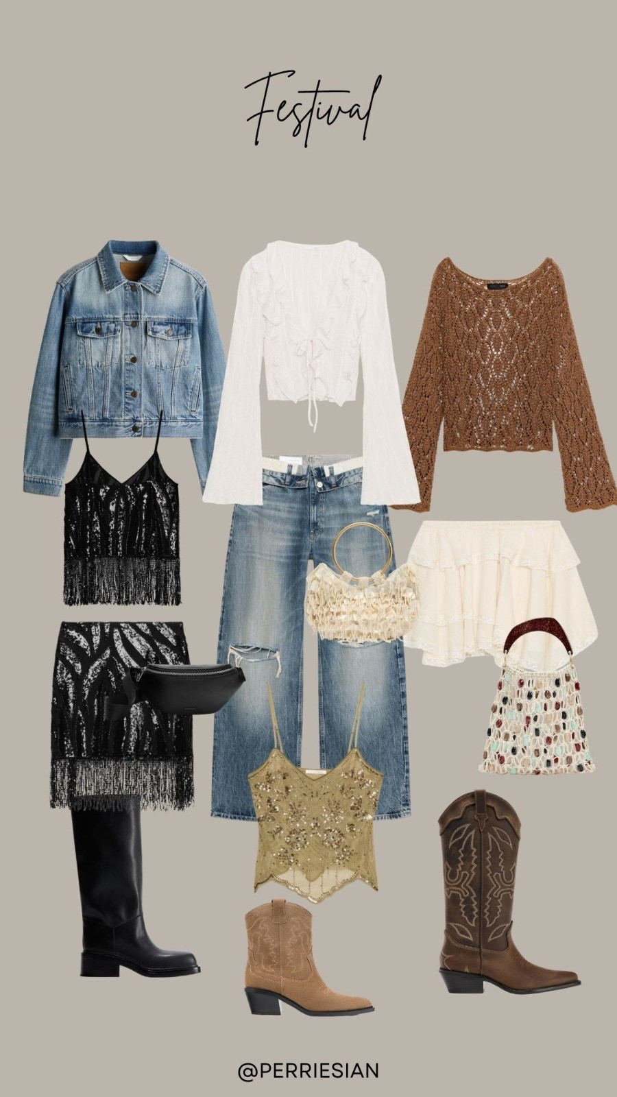 Festival Outfit Inspo 🎪 

Festival Style, Denim And Cowboy Boots, Sequin Co-ord Set, Crochet And Lace Tops, Ripped Jeans, Belt Bag Accessory, Sequin Skirt, Crochet Top, Summer Style, Boho Style  

 

#LTKspring #LTKsummer #LTKfestival
