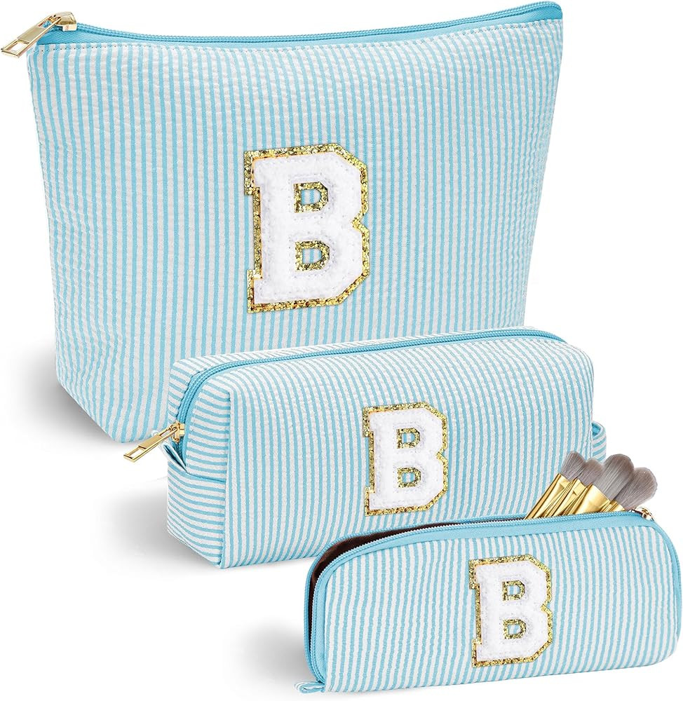 YOOLIFE 3 Travel Makeup Bags for Women - Cute Makeup Bag Makeup Bag Organizer Make Up Bag Travel ... | Amazon (US)