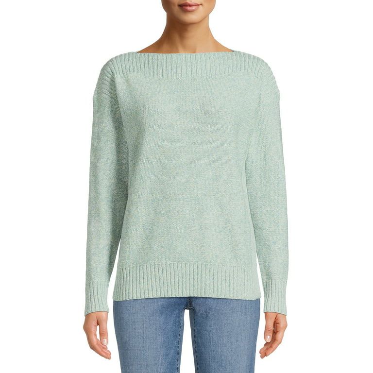 Time and Tru Women's Boatneck Sweater | Walmart (US)