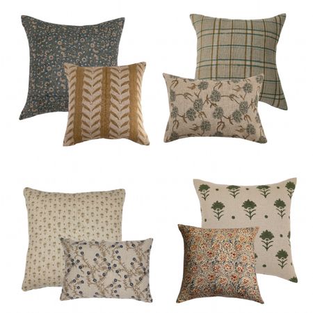 Block print pillows I love plus my exact family room pillows!

#LTKhome