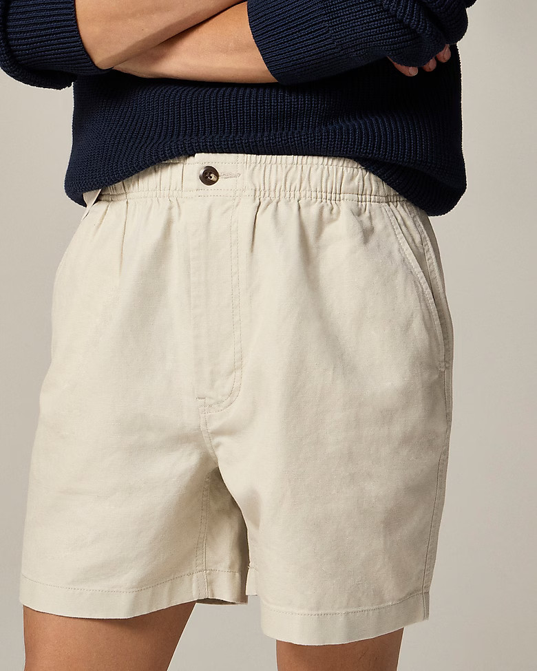 5.5'' Pier short in cotton-linen blend | J. Crew US