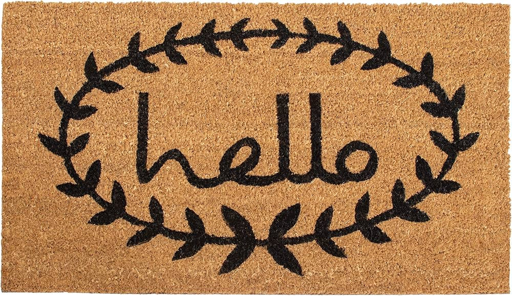 Home & More 121812436 Calico Hello Doormat 2-Feet X 3-Feet | Amazon (CA)