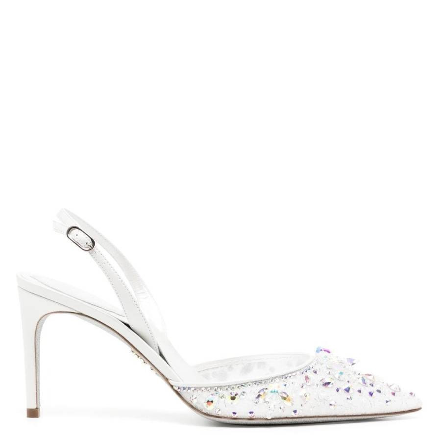 Rene Caovilla Cinderella Crystal Pointed-Toe Slingback Pumps | Jomashop.com & JomaDeals.com