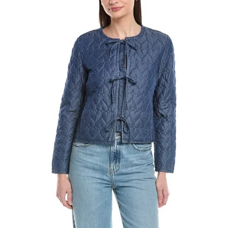 Nanette Nanette Lepore womens Quilted Hearts Jacket, m, Blue | Walmart (US)