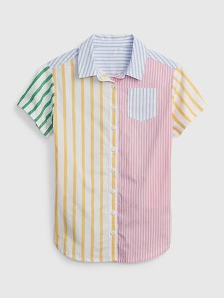 Toddler Mix-Stripe Shirtdress | Gap (US)
