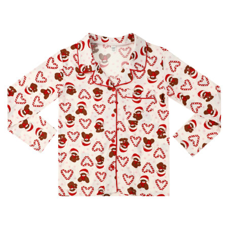 Long-Sleeve Christmas Pajama Shirt With Pocket | Five Below
