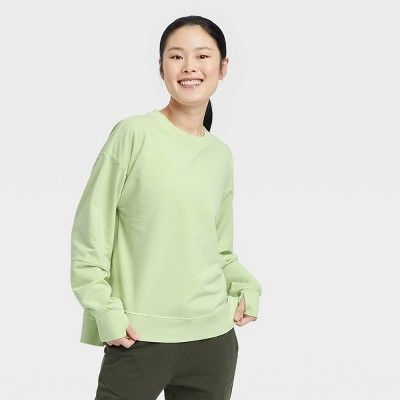 Women's French Terry Crewneck Sweatshirt - All in Motion™ | Target