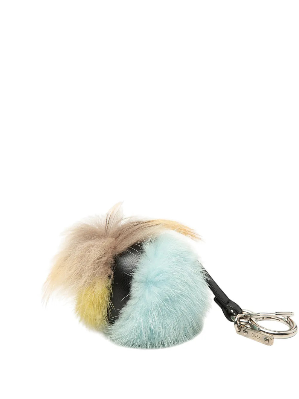 Fendi Pre-Owned 2013-2026 Tricolor Fur Monster Bug and Bag Charm key chain - Blue | Farfetch Global
