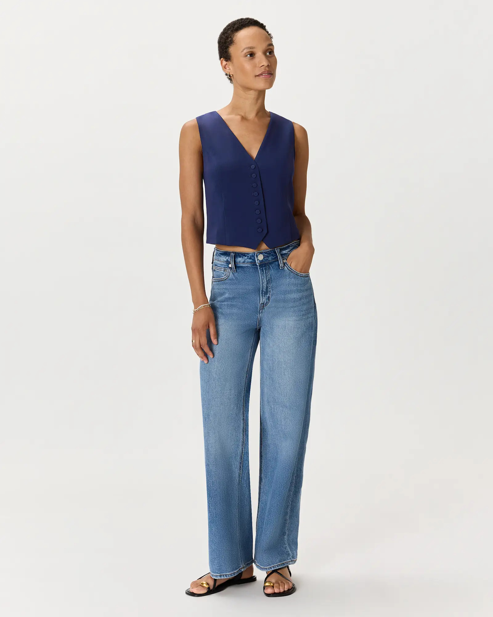 Fluid Crepe Vest | Quince