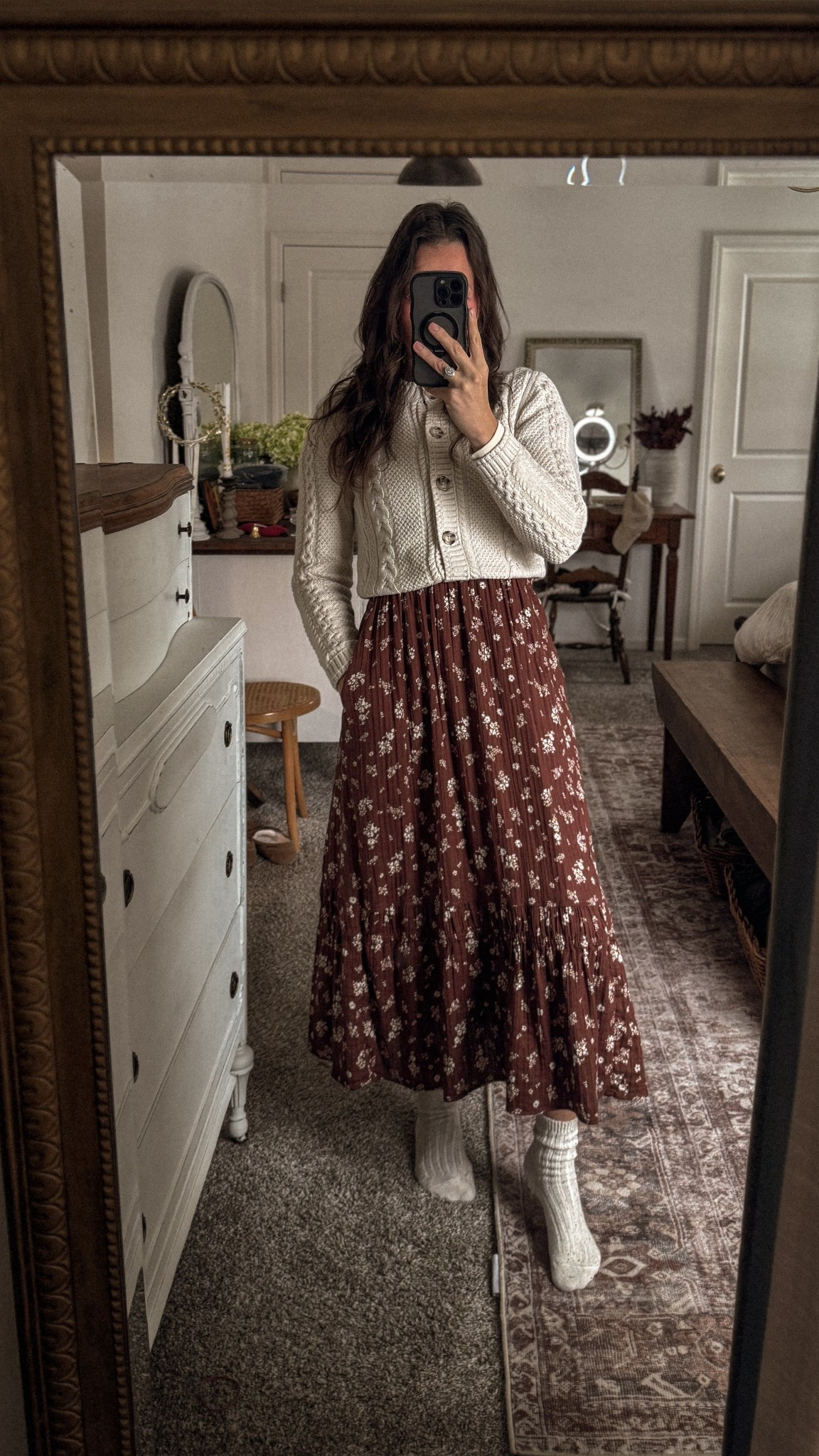 Wearing a small in the dress and xxs in the cardigan (I’m 5’8)

#LTKgrwm #LTKFindsUnder50 #LTKootd