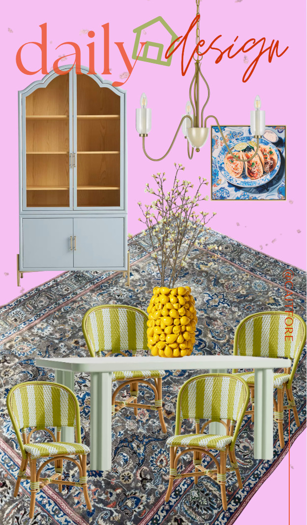 A bright and fun dining room that gives off summery vibes but would be so cute on a screened in porch in a colorful home. 

 #LTKHome #LTKStyleTip #LTKFamily