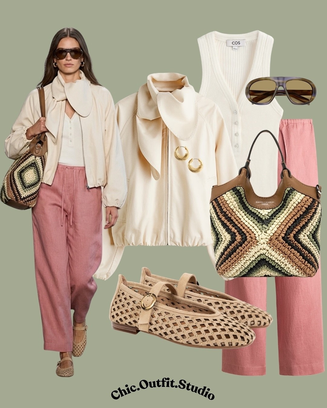 Soft Neutrals & Blush Linen Look

✨An effortless blend of creamy neutrals and soft blush tones—this outfit feels elevated yet relaxed. The lightweight jacket adds structure, while the linen tank top and linen trousers keep it breathable, airy, and perfect for warmer days. Finished with woven textures and warm accessories, it’s the kind of look that always feels put together without trying too hard.

✨Where to wear it:
Perfect for daytime plans—coffee dates, casual lunches, city strolls, weekend shopping, or even a relaxed office setting.

✨Tags:
neutral outfit, blush tones, linen set, linen trousers, linen tank top, spring summer style, casual chic, effortless style, woven bag, ballet flats, minimal style

#LTKeurope #LTKshoes #LTKspring