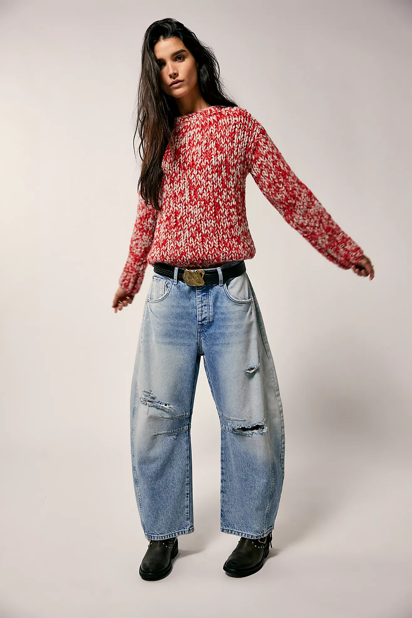 We The Free Good Luck Mid-Rise Barrel Jeans | Free People (Global - UK&FR Excluded)